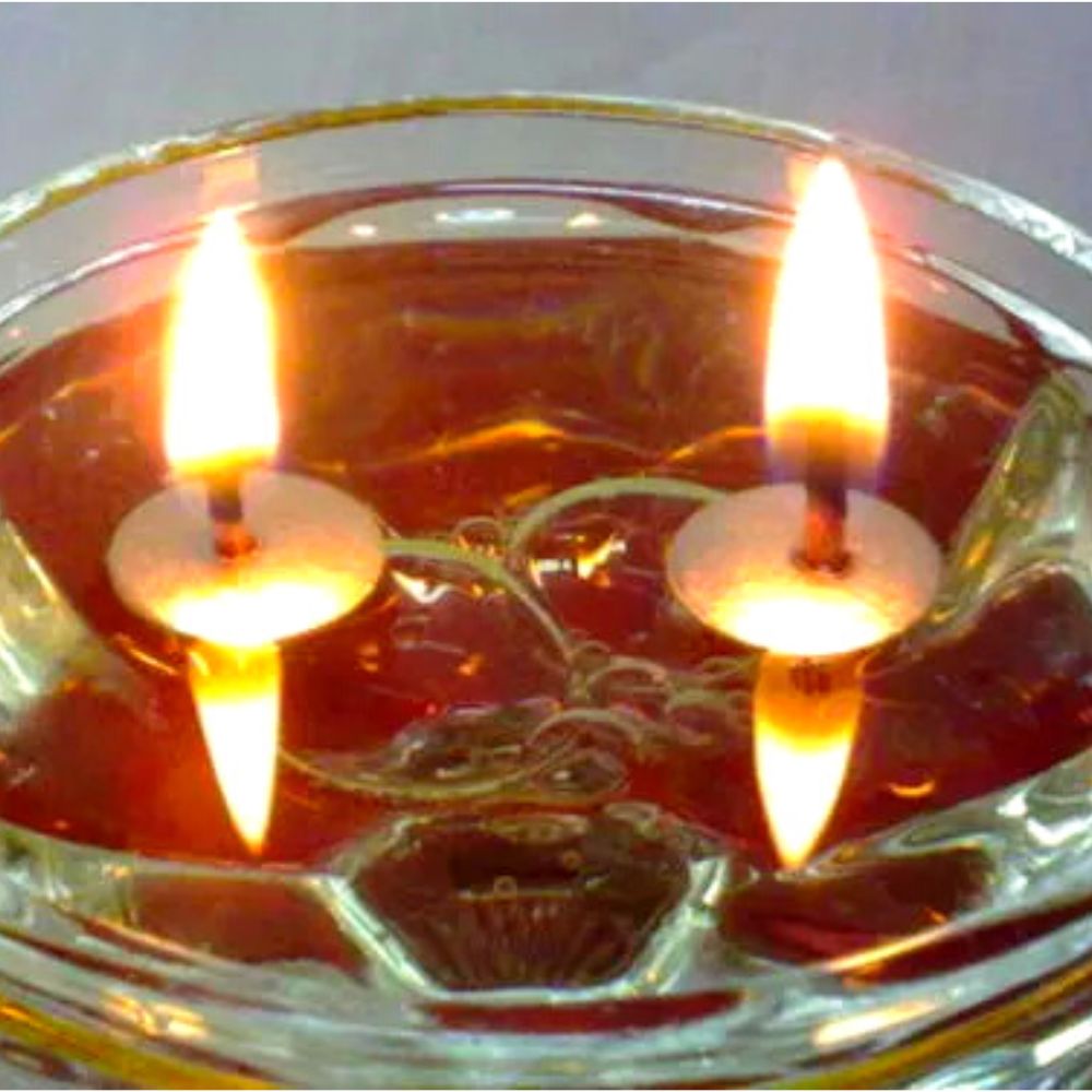 Floating Oil Wicks | Floating Candles | Water Candles | DIY Candle Making Wicks | Wicks for Scented Oil |Tealight | Long Burn Time 8-10 Hours Each