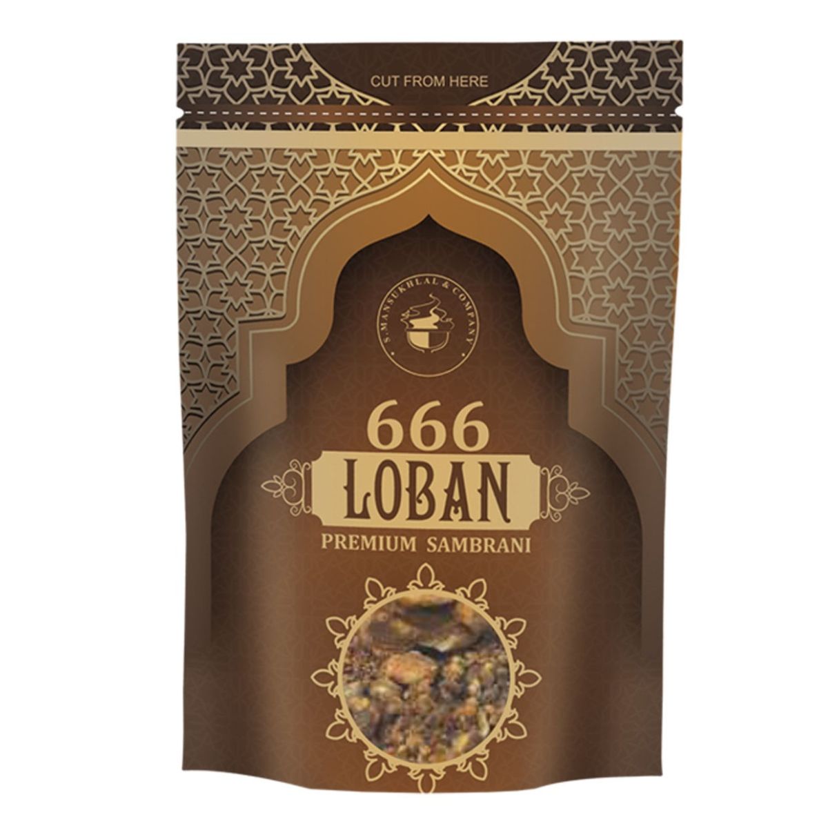 Premium Loban 666 Sambrani Chunks 50 Gram Pouch Loban Dhoop for Home Aromatherapy Sambrani Loban Dhoop for Pooja Spiritual Use