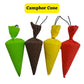 Camphor Cone 100% Pure & Organic Air Freshener for Home, Car, Room And Bathroom - 4 Pcs.