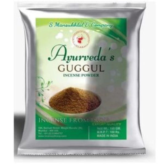 Ayurveda's Guggal Powder 100 Gram Pack Dhoop for Home Meditation | 100% Pure and Natural Guggal Powder Only for Pooja Purpose Use