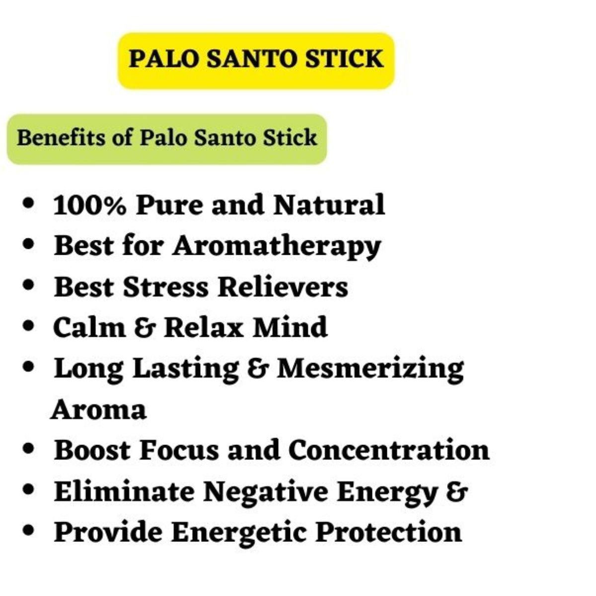 Natural Palo Santo Wood Sticks for Home Office Pooja Hawan Aromatherapy | Holy Wood Incense Sticks | Palo Santo Sticks for Clear Negative Energy