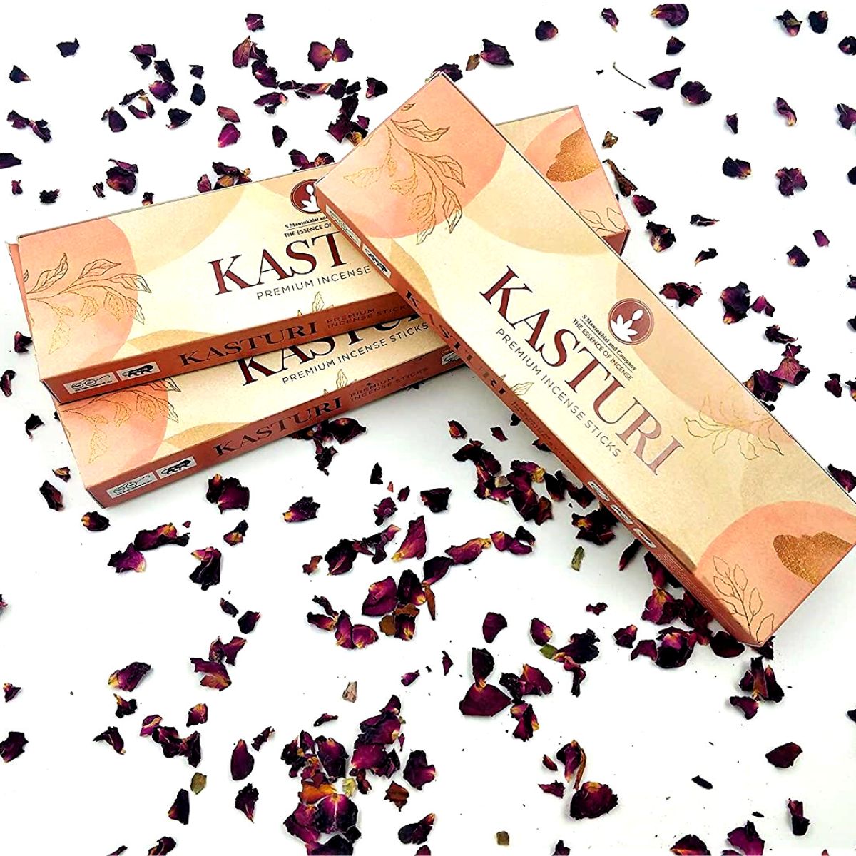 Natural and Handmade Premium Kasturi Incense Sticks - 100 Gram pack for Yoga Meditation Pooja Use