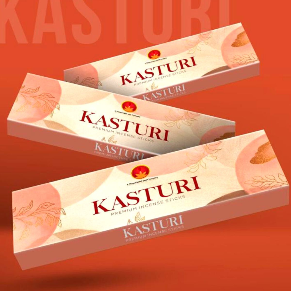 Natural and Handmade Premium Kasturi Incense Sticks - 100 Gram pack for Yoga Meditation Pooja Use