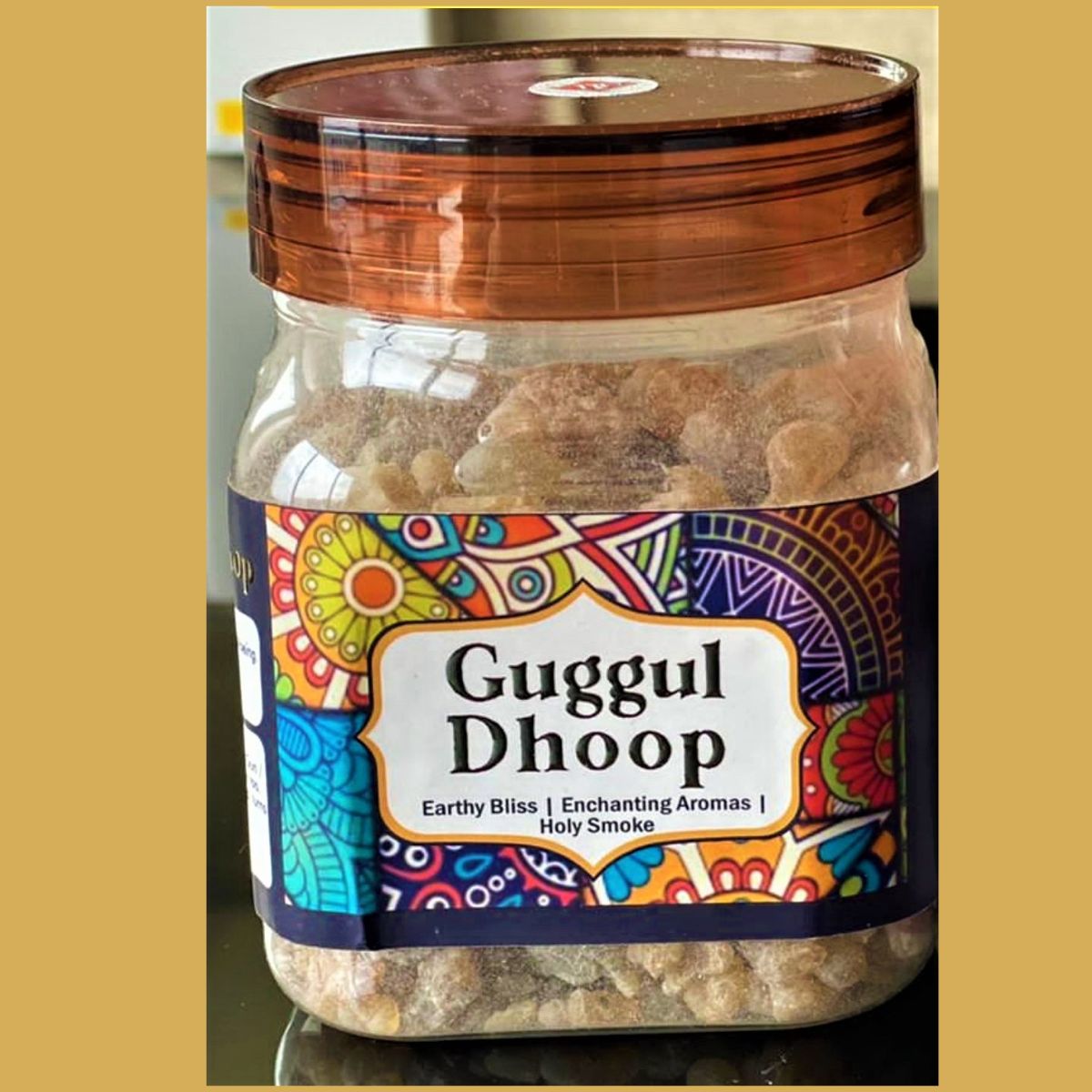 Natural and Organic Guggal Dhoop Jar - 200 Grams Pack for Spiritual Pooja Home