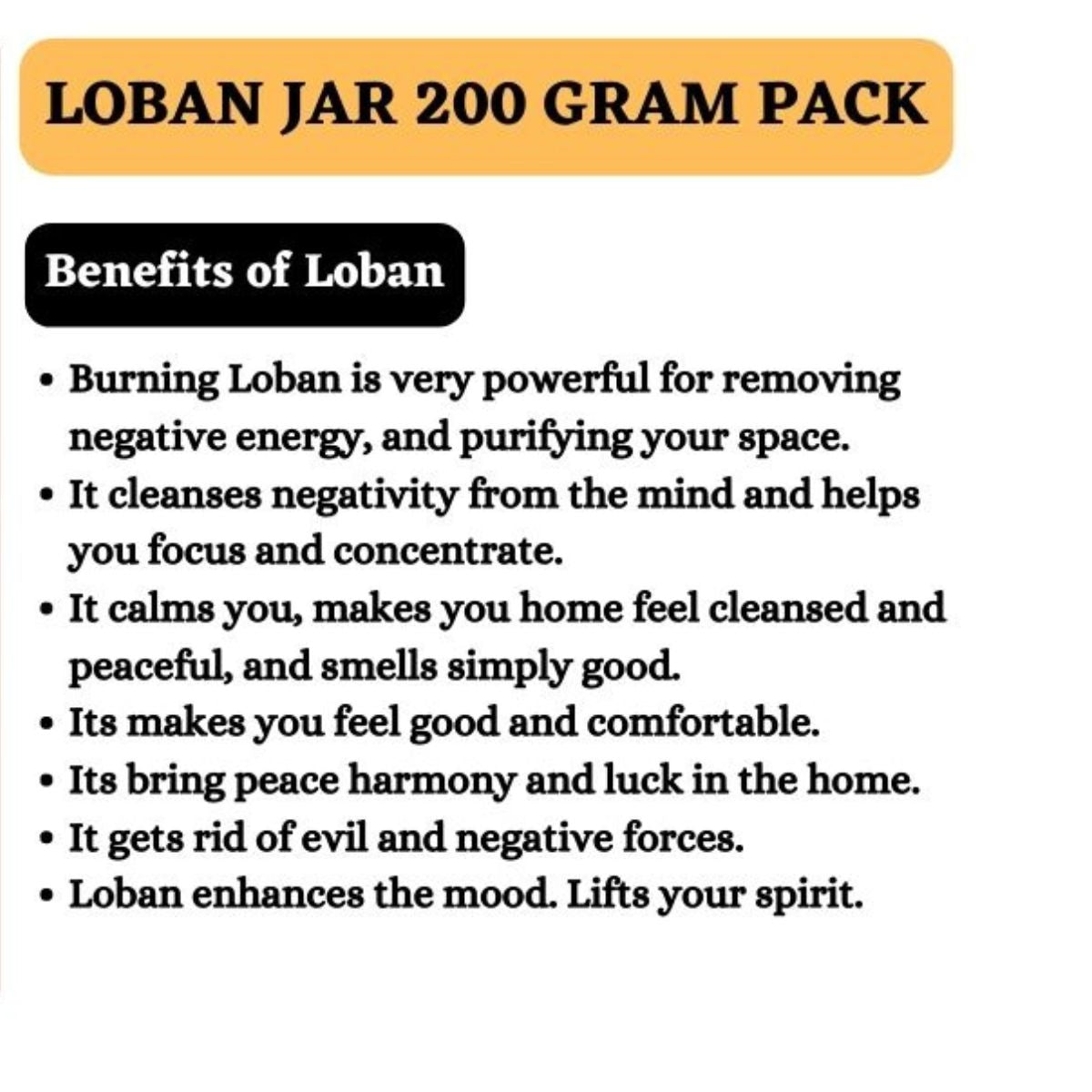 Loban Dhoop Jar 200 Grams Pack Natural Dhoop for Home Fragrance Pooja Spiritual Events