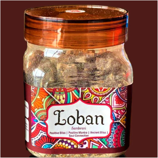 Loban Dhoop Jar 200 Grams Pack Natural Dhoop for Home Fragrance Pooja Spiritual Events