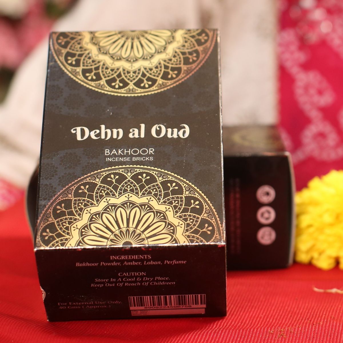 Dehn Al Oud Bakhoor 40 Grams Incense Bricks for Home Office Use | Incense Bricks Perfect for Yoga Meditation