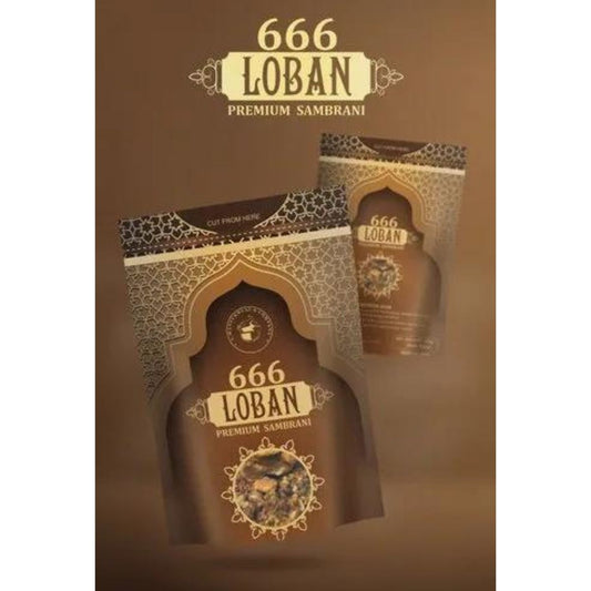 Premium Loban 666 Sambrani Chunks 40 Gram Pouch Loban Dhoop for Home Aromatherapy Sambrani Loban Dhoop for Pooja Spiritual Use