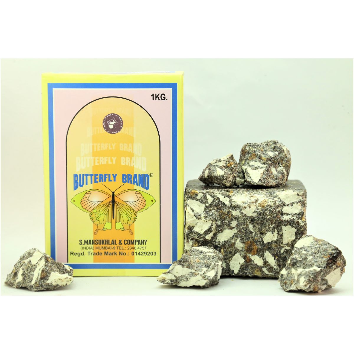 Butterfly Brand Loban Dhoop 1 Kg Pack for Home Fragrance | Natural Loban Dhoop for Pooja Spiritual Use