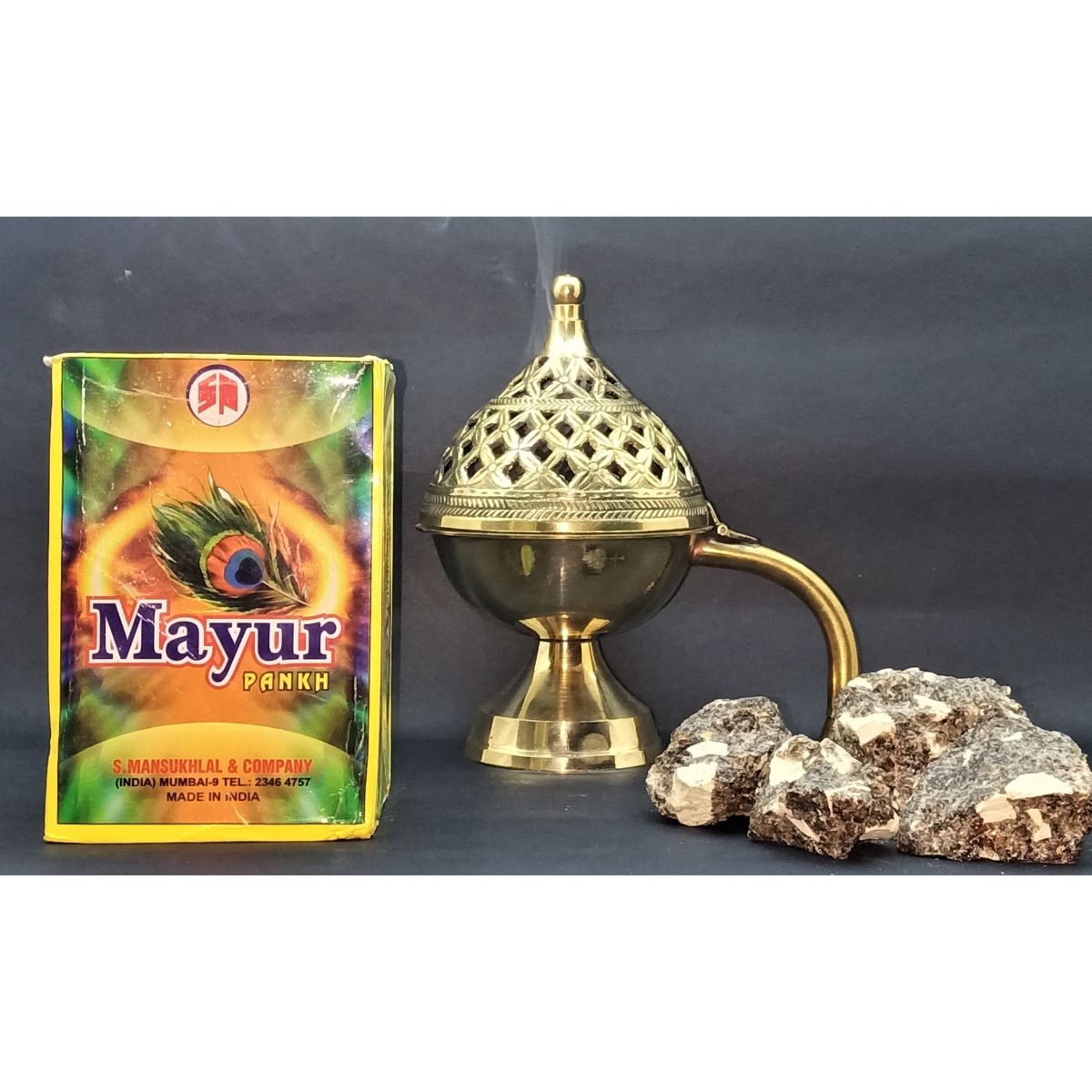 Mayur Loban Dhoop 1 Kg Pack for Home Fragrance | Natural Loban Dhoop for Pooja Spiritual Use