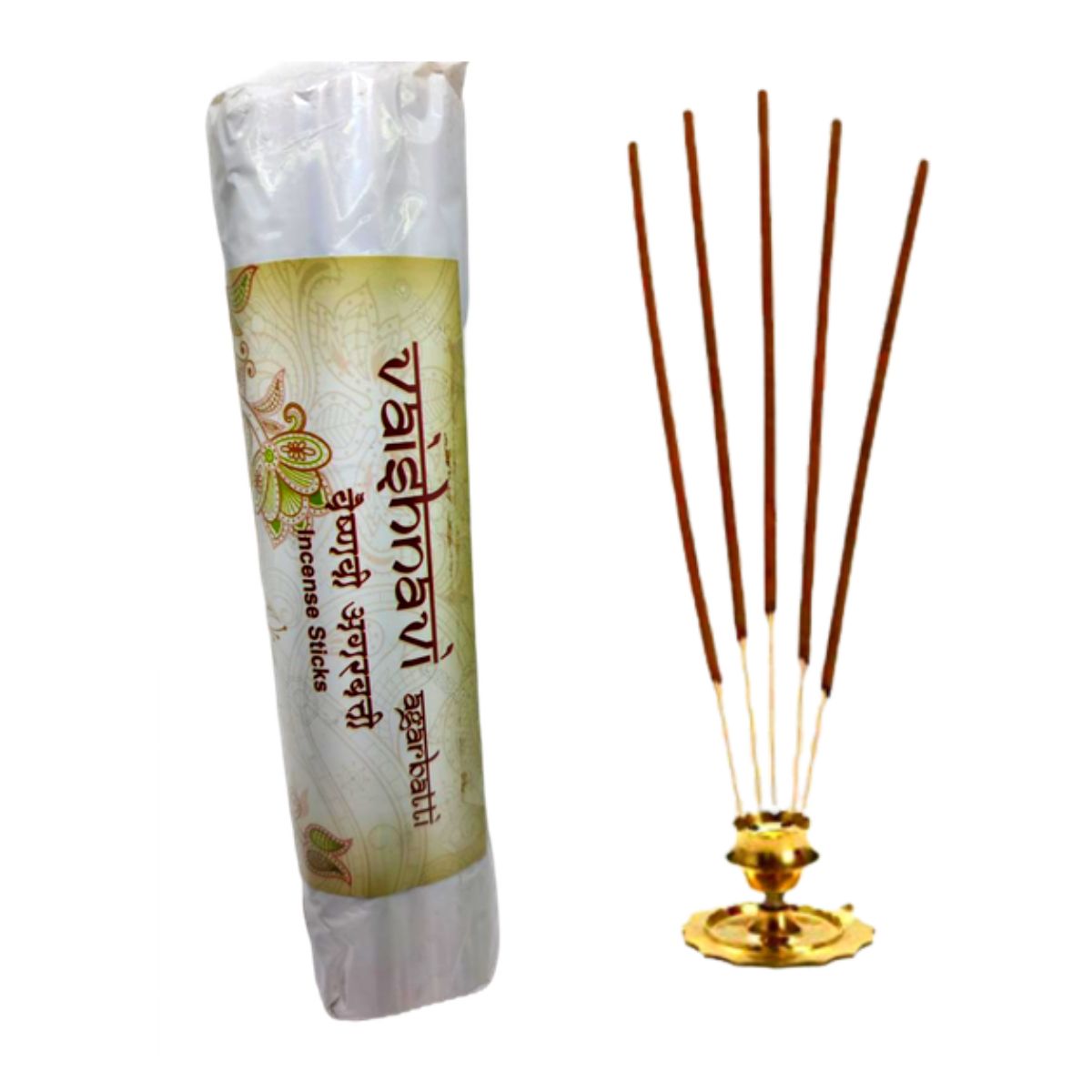 100% Pure & Natural Vaishnavi Agarbatti (250 Gram)  for Home Office Aromatherapy ( Pack of 2)